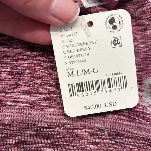 NWT Free People Winter Wonders Bra in Winterberry, size M/L - Picture 8 of 8